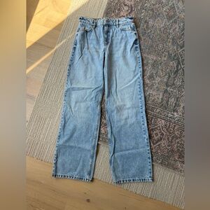 Sezane The Wide Leg Trousers Light Blue - Size 6